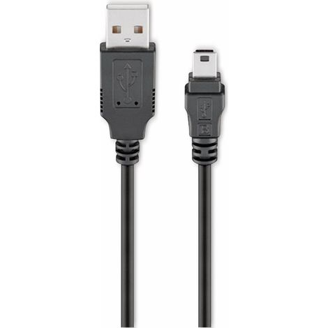 GOOBAY USB 2.0 Hi-Speed Anschlusskabel A/B 93229, 0,3 m, schwarz