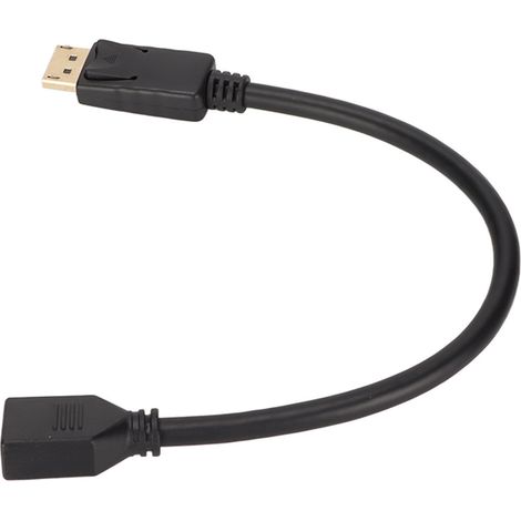 Câble DisplayPort doré 4K, connecteur mâle-femelle pour moniteur PC et gaming (1/5)