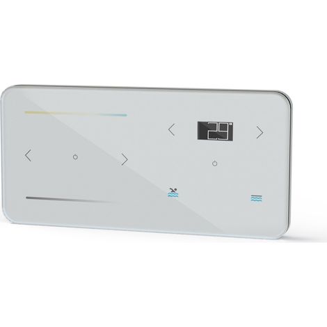 Télécommande tactile piscine Link Touch White - pilotage éclairage, pompe à chaleur et volet