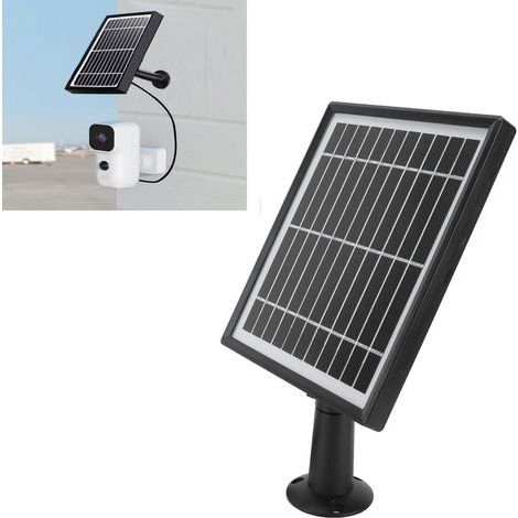 Panneau solaire 3.3W 5.5V avec support fileté femelle pour caméra ZOSI C301, éclairage de jardin et batterie (1/5)