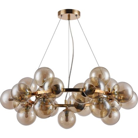 Lampadario Maytoni Dallas ottone 25 luci sfere vetro (1/5)