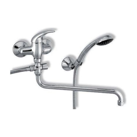 Novaservis Metalia 55 - Robinetterie de baignoire murale complète, chrome 55075,0 (1/2)