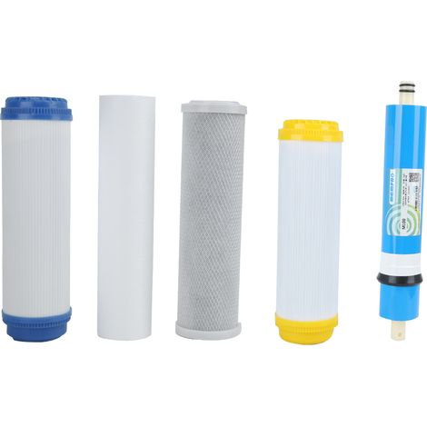 Cartouche filtrante universelle 5 étages pour purificateur d'eau, accessoires de remplacement. (1/5)