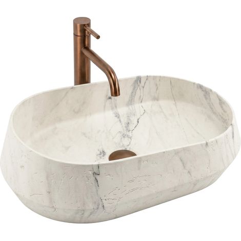 Aufsatzwaschbecken Rea Zoe Marlo Beige