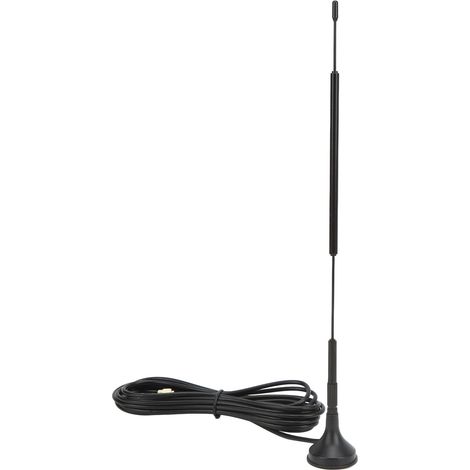 Antenne 2.4G 12dBi SMA mâle à aiguille, interface enfichable, ventouse amovible pour surveillance sans fil 50W 50Ω