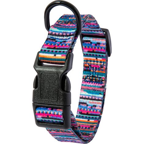 Collier Pour Chien - Motif Camouflage Et Triangle Indien - Sangle Tressée Robuste - Pour Chiens Moyens Et Grands - 1 Pièce (1/5)