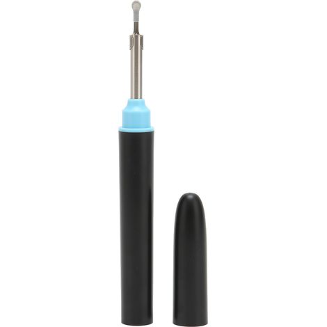 Cure-oreilles endoscope 1080p étanche IP67 avec application, noir, pour enfants, adultes et animaux, avec 6 embouts auriculaires. (1/4)