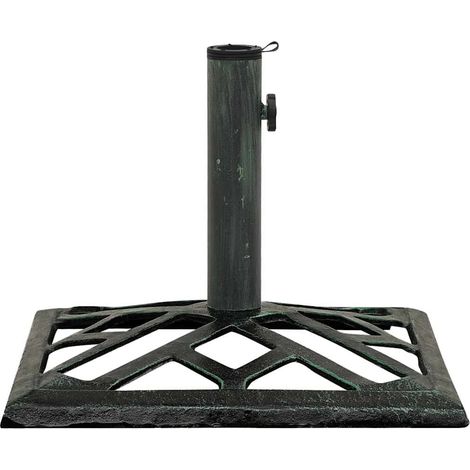 Maison Exclusive - Socle de parasol Vert 44x44x31 cm Fonte (1/5)
