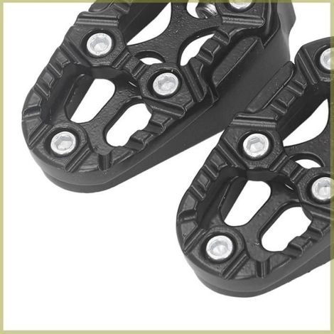 Cocosity repose-pieds arrière de moto Repose-pieds de moto en alliage d'aluminium, résistant à la décoloration, moto pedales Noir (1/5)
