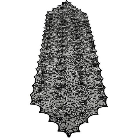 1 Stück Tischdecke aus Spitze mit Spinnennetz-Motiv für Halloween-Dekorationen
