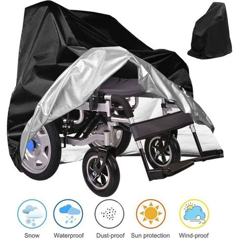 Étanche Électrique Fauteuil roulant Couverture étanche à la Poussière Housse de protection housse de protection 115 x 75 x 130 cm (1/5)