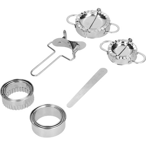 Ensemble de 10 moules à raviolis en acier inoxydable avec emporte-pièces - Accessoires de cuisine pour la maison (1/5)