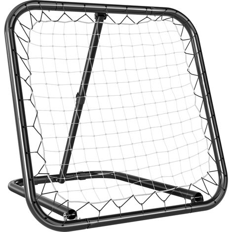 Mur de rebond de football, 78 x 84 cm, avec piquets, réglable sur 5 positions, portable, but de rebond, but de football pour jeunes, équipement d'entraînement de football et de baseball, blanc (1/5)