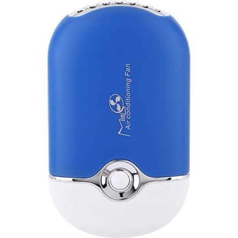 Mini ventilatore USB con batteria integrata, ventilatore da viaggio ricaricabile, condizionatore d'aria portatile - Crezuo