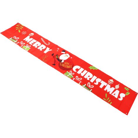 Weihnachtszaundekoration in Rot und Schwarz, Deko-Accessoires für den Innen- und Außenbereich, Stil 2 (1/5)