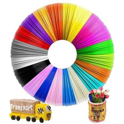 Filament PLA pour stylo 3D - 123 - 1.75mm - 5m - 20 couleurs (1/4)