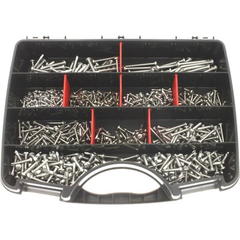 Vis autoperceuses tête cylindrique Pozidrive inox A2 coffret de 660 - ULTIMA - COF156 (1/2)