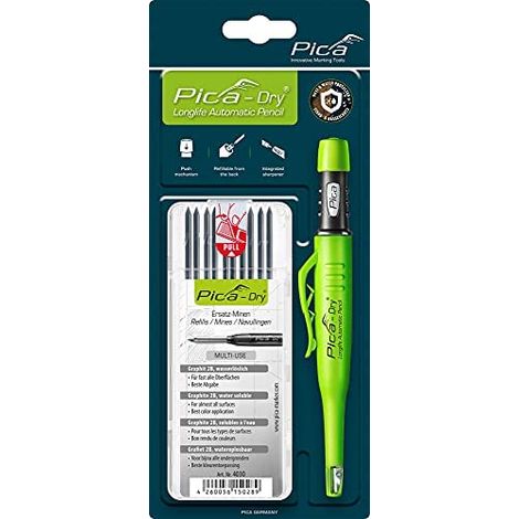 Crayon mine graphite PICA-DRY 30403 avec étui à mines de rechange (1/5)