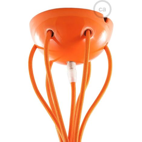 creative cables - Kit rosace céramique 7 trous - Orange (1/5)