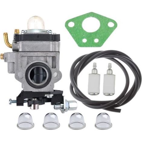 Carburateur et Joint & Tuyau Poire d\'Amorcage pour Débroussailleuse 52cc 49cc 43cc (1/3)