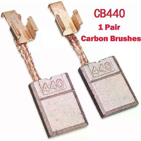 2 Stück Motorkohlebürsten für Akku-Bohrmaschinen, Graphitbürsten für MAKITA CB440 DTD146 DHP456 DHP458 (1/4)