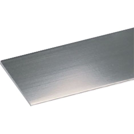 PROFILO PER FAI DA TE PIATTO mm 20x2 - mt 2 argento brillante- 10 pezzi  - UNIKO