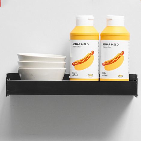 Porte Epices Cuisine Mural, Etagère à Epices Inoxydable Convient pour Cuisine Salle de Bain Balcon, 30cm(Décroché)