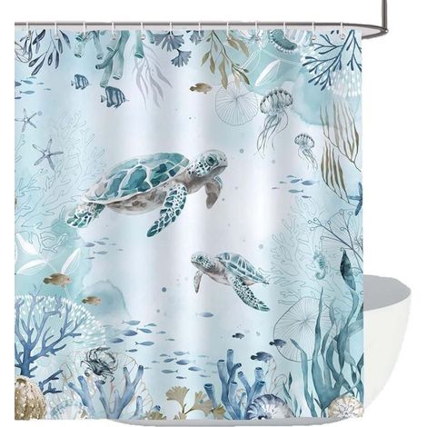 Rideau de douche Anti-moisissure tissu Polyester imperméable lavable rideau de salle de bain largeur 180 cm