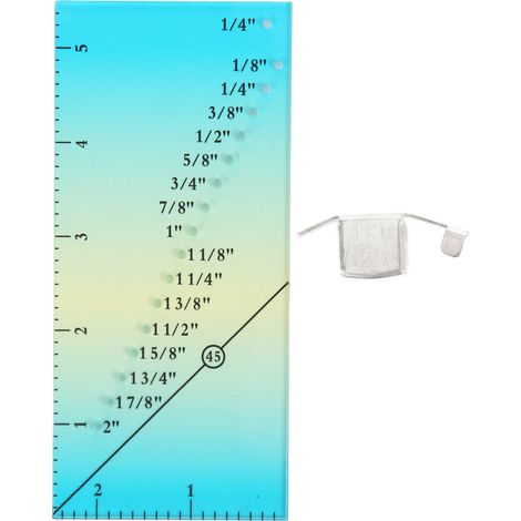 Règle De Couture Magnétique - Guide De Couture En Acrylique Transparent - Pour Machine À Coudre Et Mesures Courbes - Ensemble 2 Pièces (1/5)