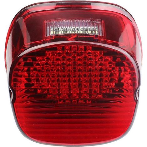 Feu arrière rouge modifié pour moto, feu stop LED pour-- (1/5)