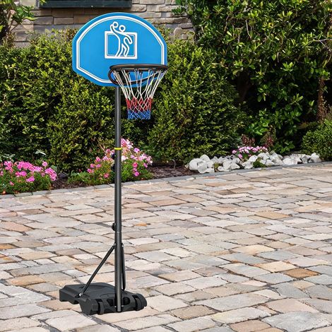 Panier de basket réglable de 160 à 210 cm 76 x 48 x 254 cm (1/5)