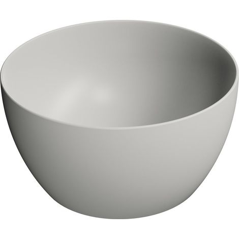 Vasque à poser en céramique PURA haut, dia 42cm, cenere mat (1/2)