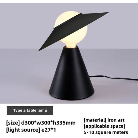 Lampe de chevet simple (interrupteur à bouton), lampe de bureau originale pour chambre d'enfant, décoration intérieure