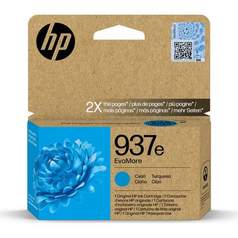 HP 937E EVOMORE CYAN INK