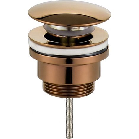 Kibath Válvula clic clac LAVABO BIDET acabado ORO ROSA fabricado en latón (1/5)
