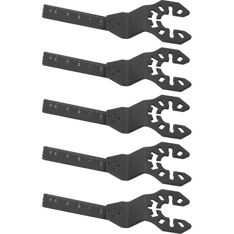 Lame de scie oscillante 5 pièces en acier rapide, outil de coupe universel à dégagement rapide 10 mm
