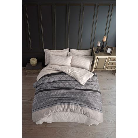 Funda nórdica, funda nórdica, ropa de cama Set Gris Dark Gris