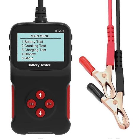 12V Digitaler Kfz-Batterietester für Kfz-Batterien und Lichtmaschinen, Diagnosegerät und Lasttester für Pkw, Lkw und Motorräder (1/5)