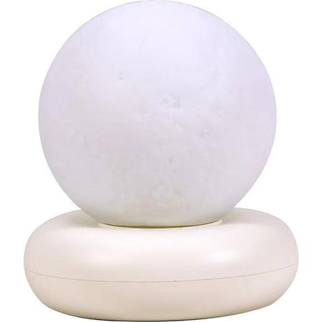 Ortviai Lampe de Nuit Lunaire avec Commande Tactile, Réglage de la Luminosité, Batterie Intégrée, ABS (1/5)
