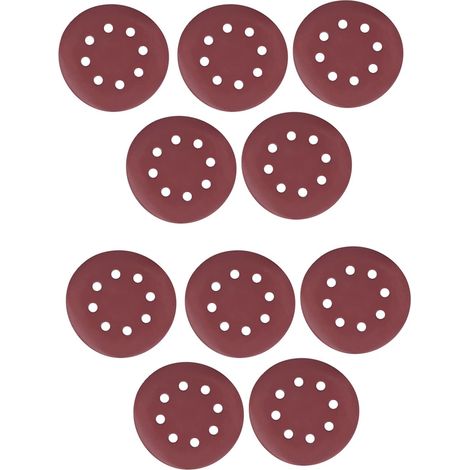 50 Pcs 5 Pouces Disques de Ponçage 125 mm 8 Trous Papier de Verre 800 1000 1200 1500 2000 Grain (1/5)