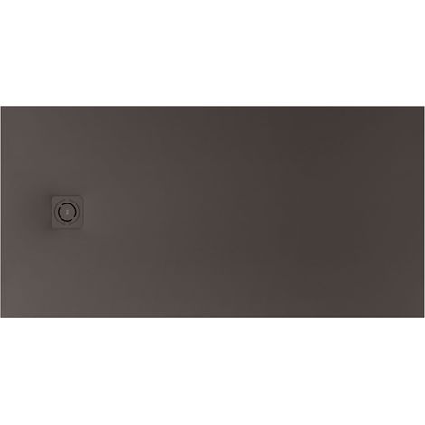 Receveur de douche extra plat en Stonex® Terran-N+Grille Twist - 1800x900mm - Café (1/2)