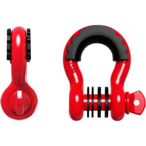 4x4 American forged 3/4 U-shaped hooks for off-road vehicles, large bow-shaped trailer shackles, in stock. (1/4)