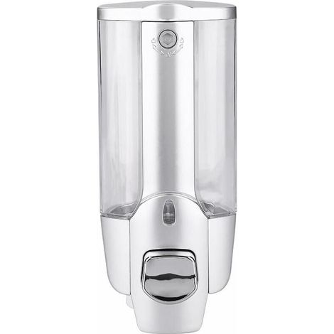 Dispenser di sapone per doccia, dispenser di sapone da parete per bagno, pompa per lozione liquida (350 ml) (1/4)