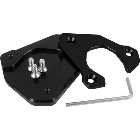 (Noir - sans logo) Repose-pied de béquille latérale CNC pour moto, compatible avec BMW G310GS (2022-2023) maxpower (1/4)