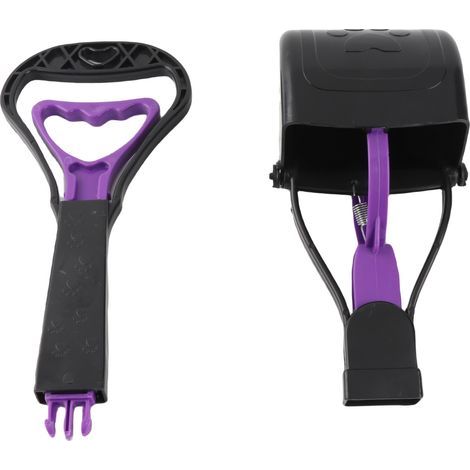 Ramassage Déchets pour Chiens avec Manche Long et Système de Pince Ergonomique - Pooper Scooper Multifonction Portable (1/5)