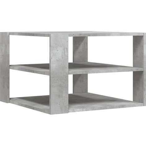 vidaXL Coffee Table Concrete Grey 58x58x40 cm Engineered Wood