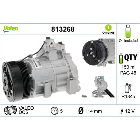 Compresseur, climatisation Valeo 813268 SUZUKI 9520064JB01 9520164JB01