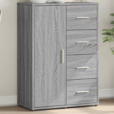 Sideboard Grau Sonoma 60x31x84 cm Holzwerkstoff