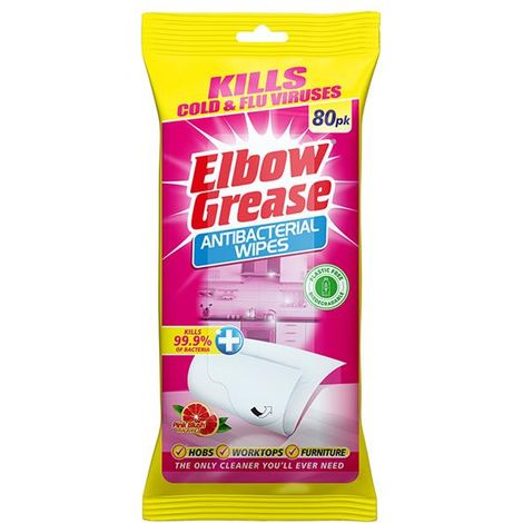 Elbow EG180 Anti-Bacterial Multi-Surface Wipes Pink Blush x 80 EG180 ELB1868