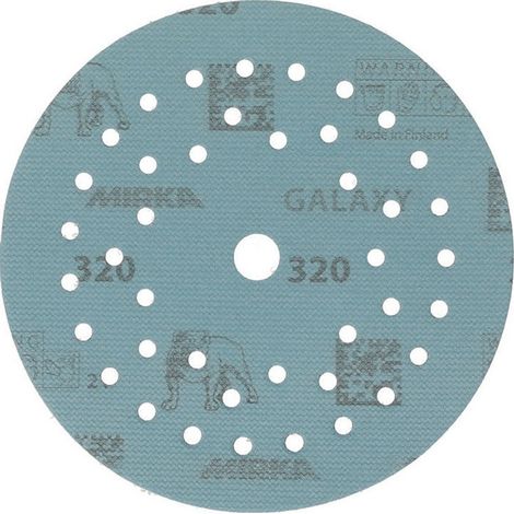 DISCO ABRASIVO CIRCOLARE MULTIFORO 'GALAXY MULTIFIT GRIP' Ø 125 mm - grana 320 (1/2)